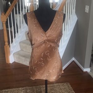 Lined Brown Tank